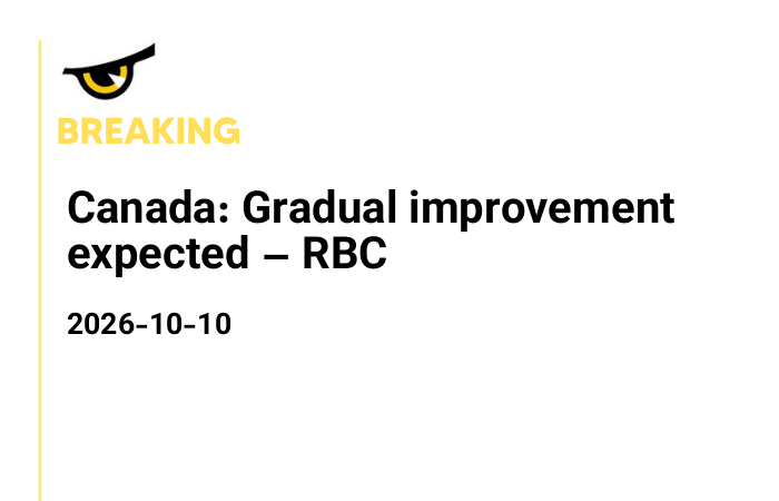 Canada: Gradual improvement expected – RBC